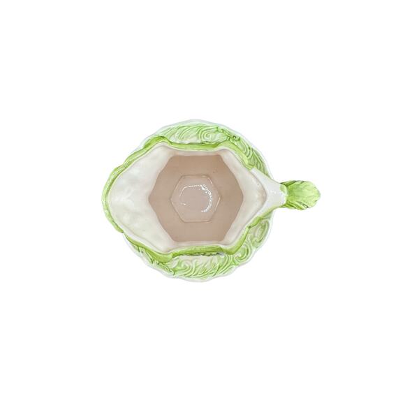 Inarco Creamer w/ Saucer Green to White Ombre Hexagon Shape - Picture 6 of 8